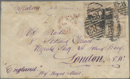 Great Britain - Used Abroad: 1873 GB Used In BRAZIL: Double-weight Cover From Ri - Otros