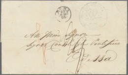 Italy -  Pre Adhesives  / Stampless Covers: 1855 (Rome - Vienna - Krakau - Lembe - 1. ...-1850 Prephilately