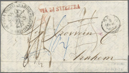 Italy -  Pre Adhesives  / Stampless Covers: 1858 (Rome - Bologna - Milan - Chur - ...-1850 Préphilatélie