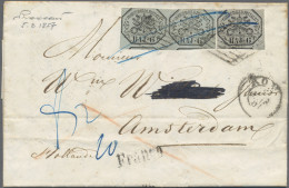 Italian States - Papal State: 1852, 6 Baj. (1857 Rome - Venice - Vienna - Leipzi - Estados Pontificados