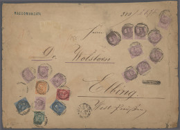 Italy: 1880, Large Front Of Cover Of A Registered Letter From Milan To Elbing (W - Marcofilía