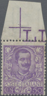 Italy: 1901, 50 C Mauve, Mnh With Upper Sheet Margin, Signed And Certificate Vig - Ongebruikt