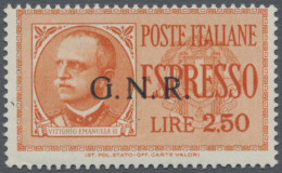 Italy: 1943, 2,50 L Orange "Espresso" (special Delivery) Stamp Overprinted "G.N. - Otros & Sin Clasificación