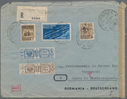 Italy: 1944, 6.12., 5 U. 10 C. Paketzustellungsmarken Je Im Paar Zusammenhängend - Postal Parcels