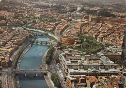 CARTOLINA  ROMA,LAZIO-PANORAMA-STORIA,MEMORIA,CULTURA,RELIGIONE,CRISTIANESIMO,BELLA ITALIA-VIAGGIATA 1972 - Mehransichten, Panoramakarten