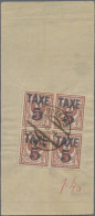 Italy - Trentino: 1919 Postage Due Stamp "TAXE/5" On 2c. In Block Of Four Used O - Trentin