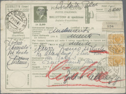 Italy - Postal Stationary: 1944, Parcel Despatch Form 5lire Olive Used From "LIS - Postwaardestukken