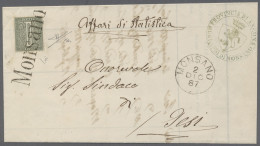 Italy - Post Marks: MONSANO: Circular From Monsano To Jesi, Franked With 1 Cente - Marcophilia