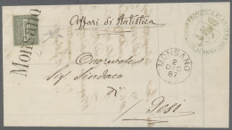 Italy - Post Marks: MONSANO: Circular From Monsano To Jesi, Franked With 1 Cente - Marcophilie