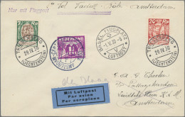 Liechtenstein: 1930,1.V., 20 U. 7 1/2 Rp. Winzer Auf LP-Brief Von Triesenberg Mi - Covers & Documents