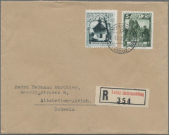 Liechtenstein: 1934, LIBA, 3 Saubere R-Briefe Und 1 R-LP-GA-Karte Alle Mit LIBA- - Cartas & Documentos