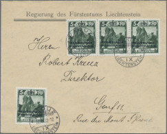 Liechtenstein - Dienstmarken: 1932/1935, Dienstmarken 5 Rp. Gez. A Und Gez. B Je - Dienstmarken