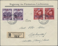 Liechtenstein - Dienstmarken: 1932, Dienstmarken 10 Rp. Gez.A Und 20 Rp. Gez. A - Oficial
