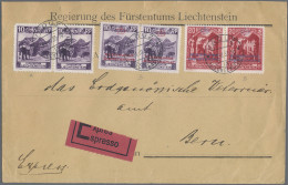 Liechtenstein - Dienstmarken: 1933, Freimarke 10 Rp. Gez. A Mit Dienstmarken 10 - Servizio