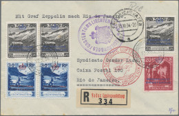 Liechtenstein - Dienstmarken: 1934, Dienstmarken 20 Rp., 2x 30 Rp. Und 3x 50 Rp. - Service