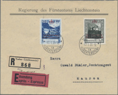 Liechtenstein - Dienstmarken: 1934, Dienstmarken 30 Rp. Mit PF "Strich An 3" Und - Service