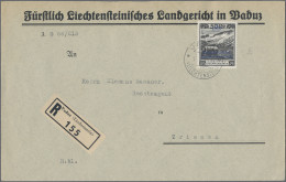 Liechtenstein - Dienstmarken: 1933, Dienstmarke I, 50 Rp. Kurhaus Malbunl Gez. B - Service