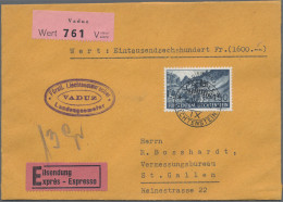 Liechtenstein - Dienstmarken: 1944, Dienstmarken III, 1.50 Fr. Auf Sauberem Eil- - Oficial