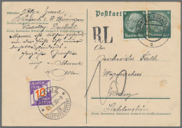 Liechtenstein - Portomarken: 1938/1931, Portomarken II, Ziffer Im Band 3x 10 Rp. - Impuesto