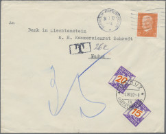 Liechtenstein - Portomarken: 1932, Nachportomarken Ziffer Im Band, 15 U.20 Rp., - Taxe