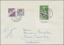 Liechtenstein - Portomarken: 1940, Nachportomarken Ziffer Im Band 15 Rp. Mit PF - Impuesto