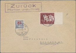 Liechtenstein - Portomarken: 1955, Nachportomarken Ziffer Mit Posthorn 5 Rp.(2), - Taxe