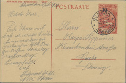 Liechtenstein - Ganzsachen: 1929/31, 10 A. 25 Rp. Schloß Vaduz, 3 Bedarfskarten - Enteros Postales