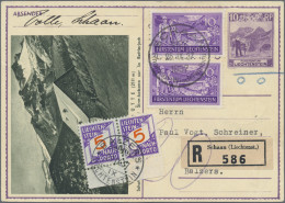 Liechtenstein - Ganzsachen: 1937, 10 Rp. Bettlerjochalpe, Bild Pfälzerhütte Mit - Enteros Postales