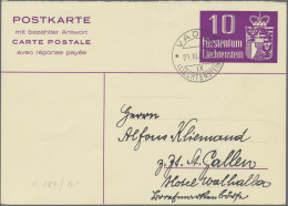 Liechtenstein - Ganzsachen: 1939, 10 Rp. Wappen Frageteil Von Vaduz 29.11.39 Nac - Enteros Postales