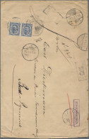 Luxembourg: 1907, 25 C. Blue, A Horizontal Pair Tied "Wasserbillig 3.3.11" To Re - Autres & Non Classés