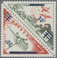 Monaco: 1956, Surcharges On Postage Dues, NOT ISSUED, 30fr. On 1fr. "Pigeon" And - Neufs