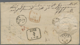 Österreich - Vorphilatelie: 1870, Doppelt Schwerer "Abzugsbrief", Schwarzer L 1 - ...-1850 Prephilately