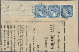 Österreich: 1851, Blauer Merkur, 0,6 Kreuzer Blau, Type II B, Waagerechter Dreie - Covers & Documents