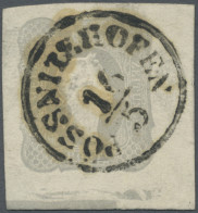 Österreich: 1861, (1,05 Kreuzer) Hellgrau Zeitungsmarke, Rechtes Unteres Eckrand - Used Stamps