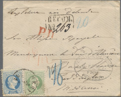 Österreich: 1871, Zwei Einschreiben Mit 23 Kr. Frankaturen Ausg. 1867 Ab "Meran" - Covers & Documents