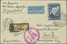 Österreich: 1936, 10 Schilling "Dollfuß" Als Spektakuläre Einzelfrankatur Auf Ze - Briefe U. Dokumente
