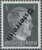 Österreich: 1945, 1. Wiener Aushilfsausgabe, Nicht Ausgegebener Wert 1 Pfg Adolf - Unused Stamps