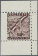 Österreich: 1946, 1+1 S "Antifa-Ausstellung" Als Einzelprobe In Braun Mit Linien - Ungebraucht