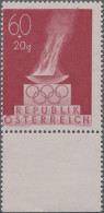 Österreich: 1948, Olympische Spiele London, 60 G. + 20 G., Probedruck In Karminr - Ongebruikt