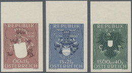 Österreich: 1949, Heimkehrer, 60+15 G, 1 S + 25 G, 1,60 S + 40 G, Drei Einheitli - Ongebruikt