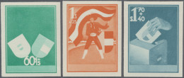 Österreich: 1950, "Kärtner Volksabstimmung", 60 G, 1 S Und 1,70 S Ungezähnte Pha - Unused Stamps