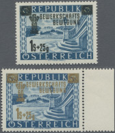 Österreich: 1953, 1 S + 25 Gr "60 Jahre österreichische Gewerkschaftsbewegung", - Neufs