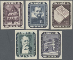 Österreich: 1953. Wiederaufbau Der Evangelischen Schule, Wien-Karlsplatz. Set Mi - Unused Stamps