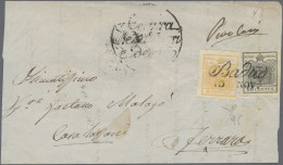 Österreich - Lombardei Und Venetien: 1850, 5 Cent. Bzw. 10 Cent., Je Handpapier, - Lombardije-Venetië