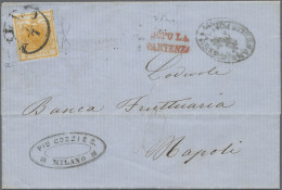 Österreich - Lombardei Und Venetien: 1850, 5 Cent. (Milano - Roma - Napoli) Prin - Lombardo-Veneto