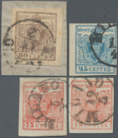 Österreich - Lombardei Und Venetien: 1857, MAILÄNDER POSTFÄLSCHUNG, 15 C., Zwei - Lombardo-Vénétie