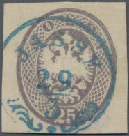 Österreichische Post In Der Levante: 1864, Lombardei Venetien, Ganzsachen-Abschn - Oriente Austriaco
