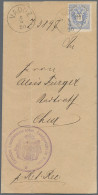 Österreich - Verwendung In Liechtenstein: 1890, 10 Kr. Doppeladler Blau, Kab.stü - Other & Unclassified