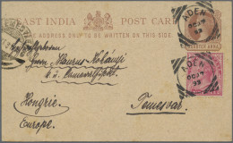 Romania - Specialities: 1893, Temesvar, Incoming Mail From Aden: Indian Postal S - Otros & Sin Clasificación