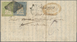 Schweiz: 1854, Strubel, 10 Rp. + 40 Rp. (1856 Bern - Milan - Bologna - Rome - Na - Lettres & Documents